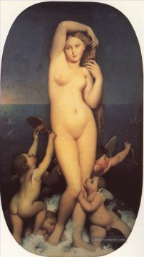  Auguste Maler - Venus Anadyomene Nacktheit Jean Auguste Dominique Ingres